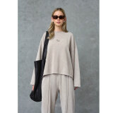 Love&divine ( Dame ) - LOVE&DIVINE - LOVE1572 | SWEATSHIRT SANDSTONE WASH