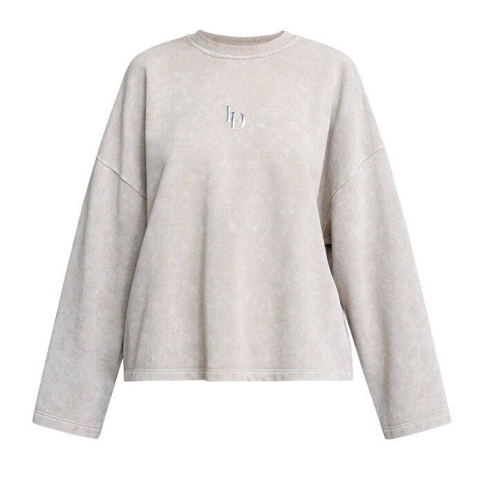 Love&divine ( Dame ) - LOVE&DIVINE - LOVE1572 | SWEATSHIRT SANDSTONE WASH