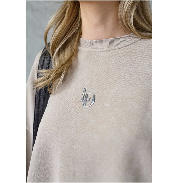 Love&divine ( Dame ) - LOVE&DIVINE - LOVE1572 | SWEATSHIRT SANDSTONE WASH