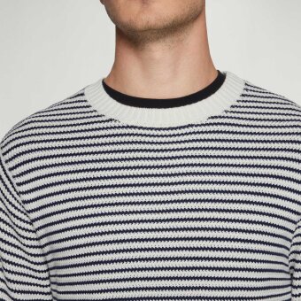 Signal - Signal  Colin striped knit | Strik Egret Dust