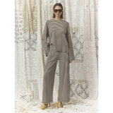 Love&divine ( Dame ) - LOVE&DIVINE - LOVE1505 | T-SHIRT CREAM/BROWN
