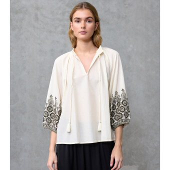 Love&divine ( Dame ) - LOVE&DIVINE - LOVE1504 | SKJORTE 116 CREAM/KHAKI
