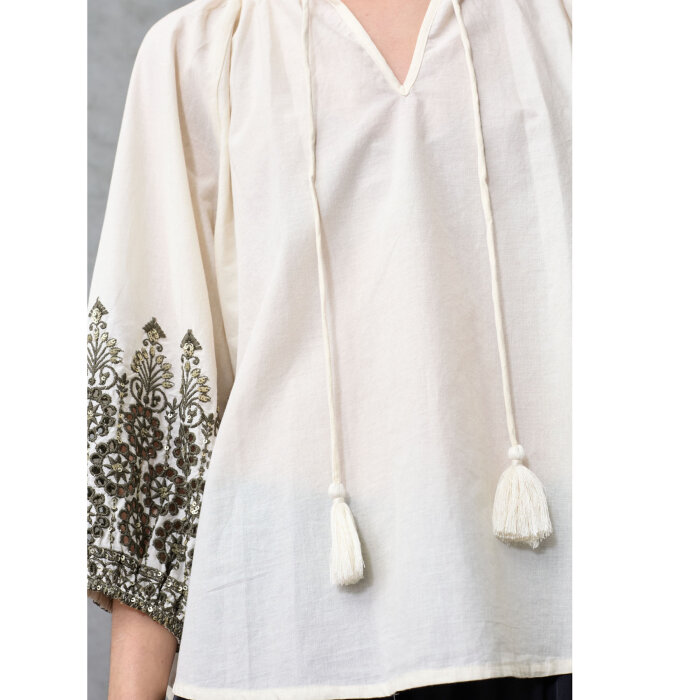 Love&divine ( Dame ) - LOVE&DIVINE - LOVE1504 | SKJORTE CREAM/KHAKI