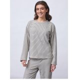 Sisters Point ( Dame ) - SISTERS POINT - VALTE-LS | T-SHIRT FOG/BLACK STRIPE