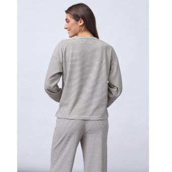 Sisters Point ( Dame ) - SISTERS POINT - VALTE-LS | T-SHIRT FOG/BLACK STRIPE