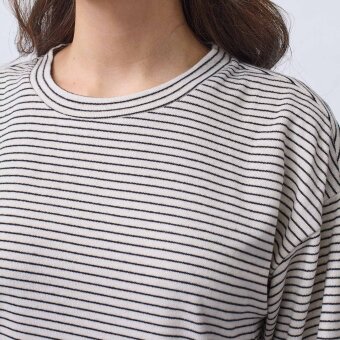 Sisters Point ( Dame ) - SISTERS POINT - VALTE-LS | T-SHIRT FOG/BLACK STRIPE