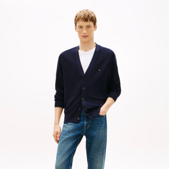 Tommy Hilfiger  - Tommy Hilfiger - Cool touch struct. | Cardigan Desert Sky