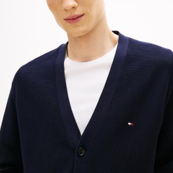 Tommy Hilfiger  - Tommy Hilfiger - Cool touch struct. | Cardigan Desert Sky