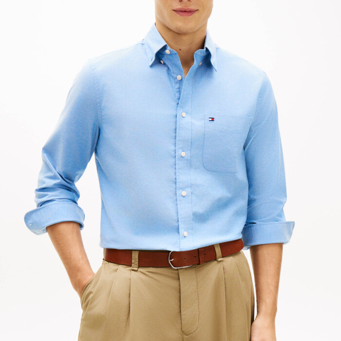 Tommy Hilfiger  - Tommy Hilfiger - Light oxford shirt | Skjorte Shirt Blue
