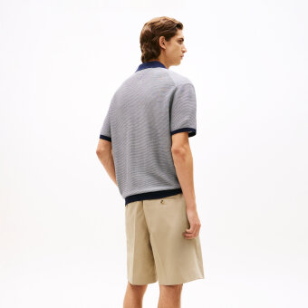 Tommy Hilfiger  - Tommy Hilfiger -  Cool touch structure | Polo T-shirt Desert Sky