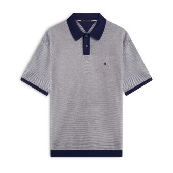 Tommy Hilfiger  - Tommy Hilfiger -  Cool touch structure | Polo T-shirt Desert Sky