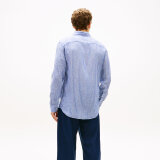Tommy Hilfiger - Tommy Hilfiger Linen Bengal stripe shirt | Hørskjorte Wedge Blue Tommy Hilfiger - Tommy Hilfiger Linen Bengal stripe shirt | Hørskjorte Wedge Blue
