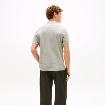 Tommy Hilfiger  - Tommy Hilfiger - Cotton linen pique | Polo T-shirt Dark Artichoke