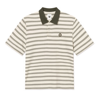 Double A by Wood Wood - Wood Wood - Colton | Polo T-shirt Silver Birch