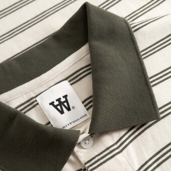Double A by Wood Wood - Wood Wood - Colton | Polo T-shirt Silver Birch