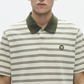 Double A by Wood Wood - Wood Wood - Colton | Polo T-shirt Silver Birch