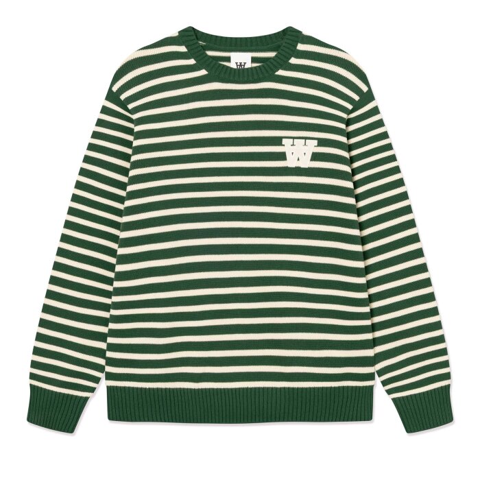 Double A by Wood Wood - Wood Wood - Tay crew neck | Strik Eden Stripe