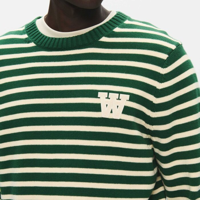 Double A by Wood Wood - Wood Wood - Tay crew neck | Strik Eden Stripe