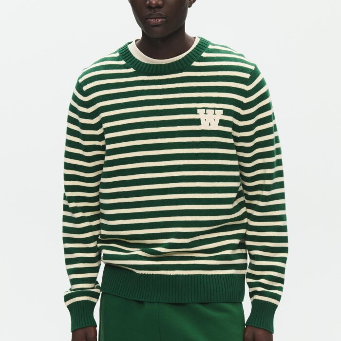 Double A by Wood Wood - Wood Wood - Tay crew neck | Strik Eden Stripe