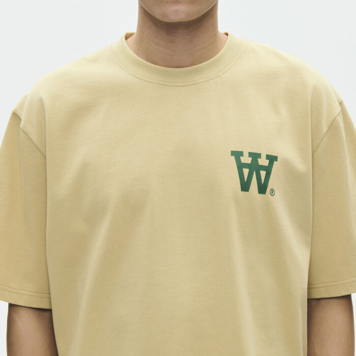 Double A by Wood Wood - Wood Wood - Liam AAchest tee | T-shirt Pale Olive