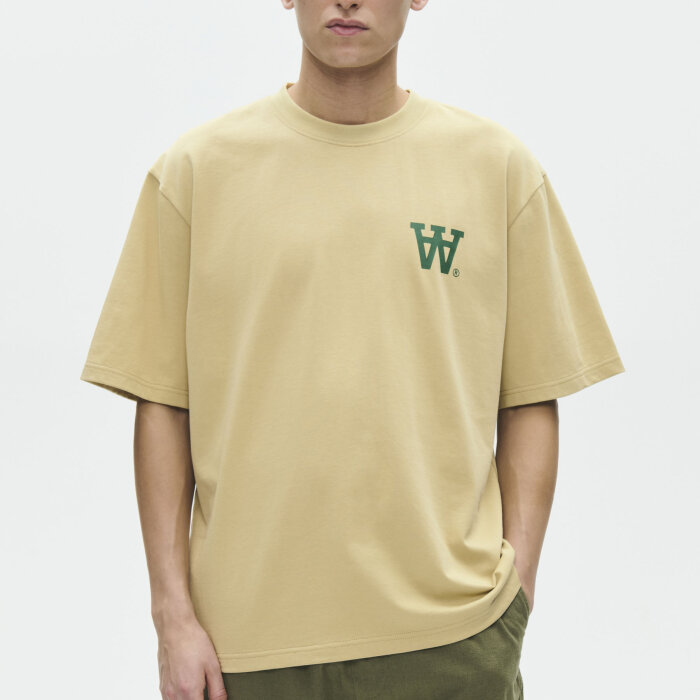 Double A by Wood Wood - Wood Wood - Liam AAchest tee | T-shirt Pale Olive