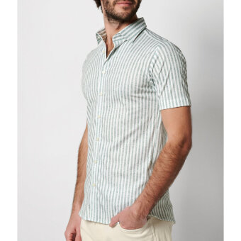 Desoto - Desoto - 72032 627 | K/Æ Jersey Skjorte Ocean Block Stripes