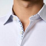 Desoto - Desoto - 74532 002 | K/Æ Jersey Skjorte White & Blue Desoto - Desoto - 74532 002 | K/Æ Jersey Skjorte White & Blue