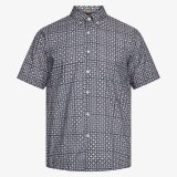 Signal - Signal - Gustaf print shirt | K/Æ Skjorte Blue Captain