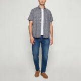 Signal - Signal - Gustaf print shirt | K/Æ Skjorte Blue Captain