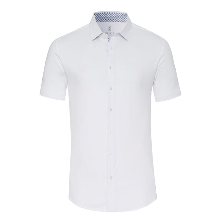 Desoto - Desoto - 74532 002 | K/Æ Jersey Skjorte White & Blue