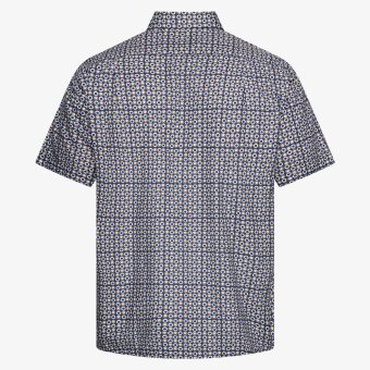 Signal - Signal - Gustaf print shirt | K/Æ Skjorte Blue Captain