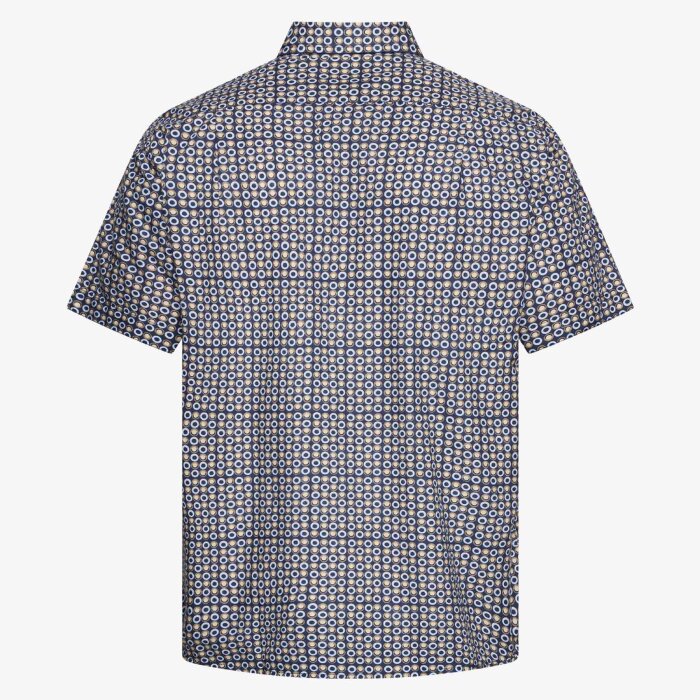 Signal - Signal - Gustaf print shirt | K/Æ Skjorte Blue Captain