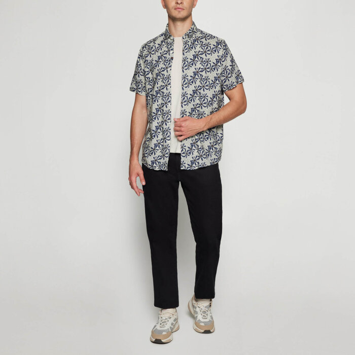 Signal - Signal - Gus linen/cotton shirt | K/Æ Skjorte Creamy 