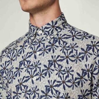 Signal - Signal - Gus linen/cotton shirt | K/Æ Skjorte Creamy 