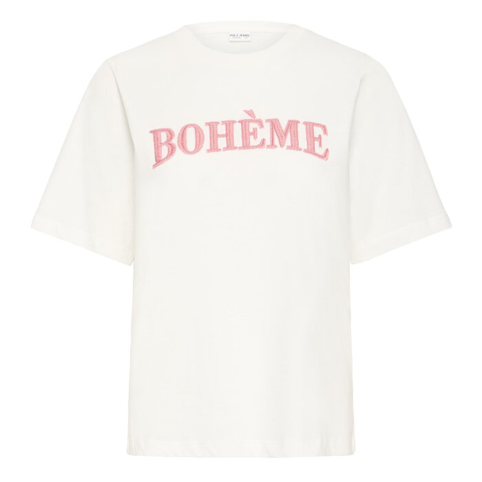 Pulz Jeans ( Dame )  - PULZ - PZCHELSEA | T-SHIRT CLOUD DANCER