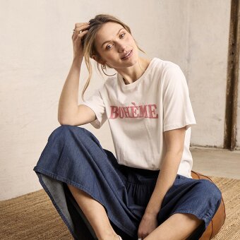 Pulz Jeans ( Dame )  - PULZ - PZCHELSEA | T-SHIRT CLOUD DANCER