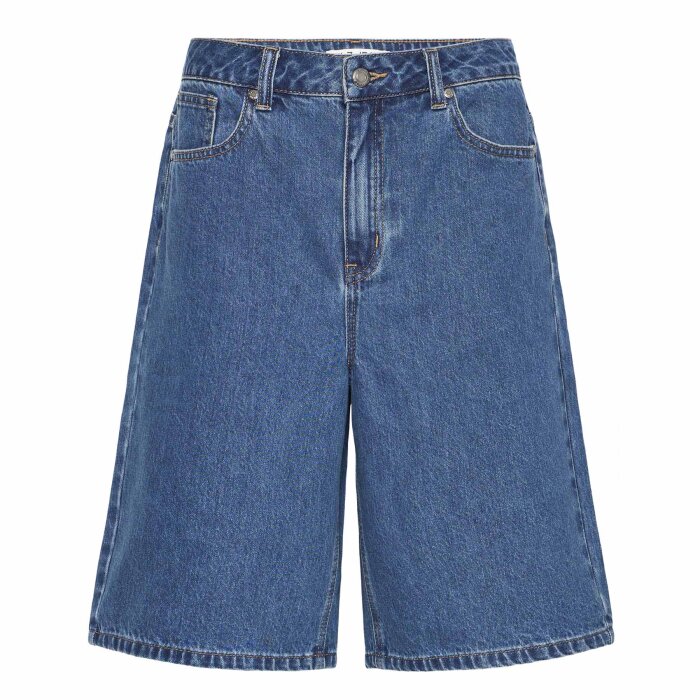Pulz Jeans ( Dame )  - PULZ - PZBRIDGET | SHORTS MEDIUM BLUE DENIM