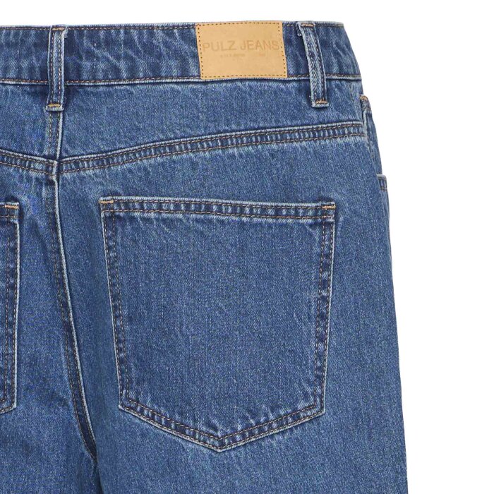 Pulz Jeans ( Dame )  - PULZ - PZBRIDGET | SHORTS MEDIUM BLUE DENIM