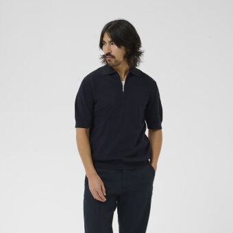 Matinique - Matinique - Polo knit | Polo T-shirt Dark Navy