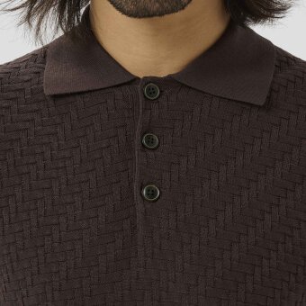 Matinique - Matinique - Polo heritage knit | Polo T-shirt Chocolate Brown