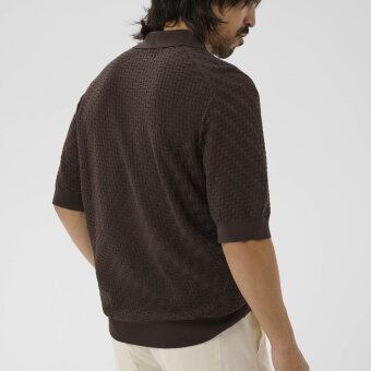 Matinique - Matinique - Polo heritage knit | Polo T-shirt Chocolate Brown