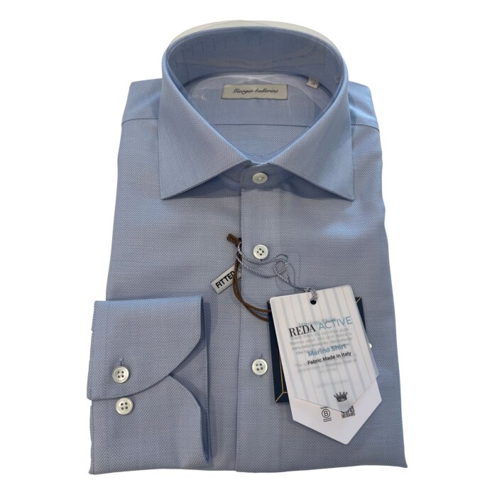 Limited Edition - Limited Edition - Degn Italian wool | Uld Skjorte 999 Lyseblå