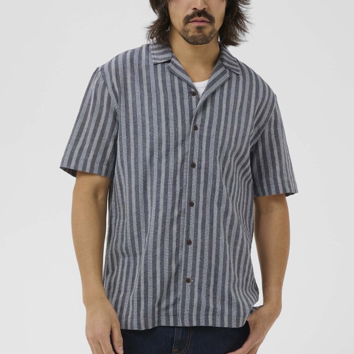 Matinique - Matinique - Brayden shirt | K/Æ Skjorte Dark Navy