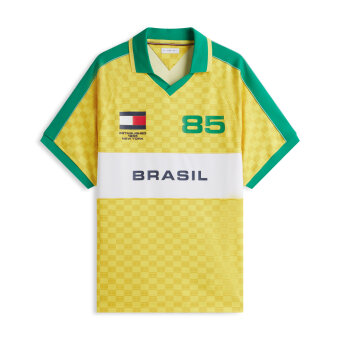 Tommy Hilfiger  - Tommy Hilfiger - Football rugby polo | Polo T-shirt Yellow
