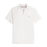 Tommy Hilfiger - Tommy Hilfiger - V neck crepe classic polo | Polo T-shurt Ivory Petal Tommy Hilfiger - Tommy Hilfiger - V neck crepe classic polo | Polo T-shurt Ivory Petal