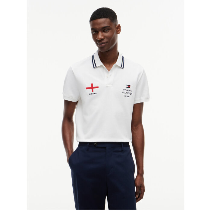 Tommy Hilfiger  - Tommy Hilfiger - Football England polo | Polo T-shirt White