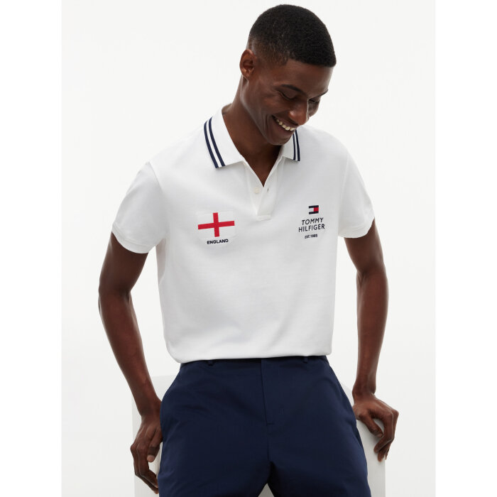 Tommy Hilfiger  - Tommy Hilfiger - Football England polo | Polo T-shirt White