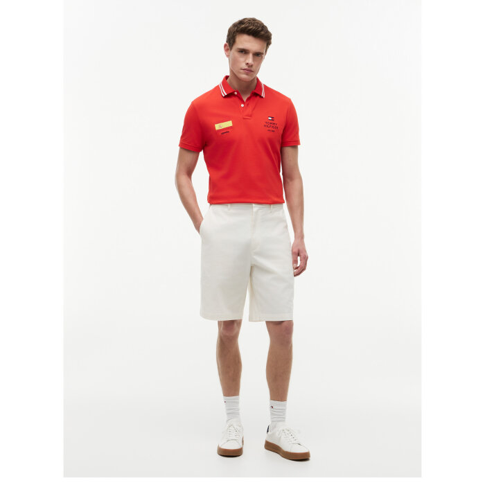 Tommy Hilfiger  - Tommy Hilfiger - Football Spain polo | Polo T-shirt Cajun Red