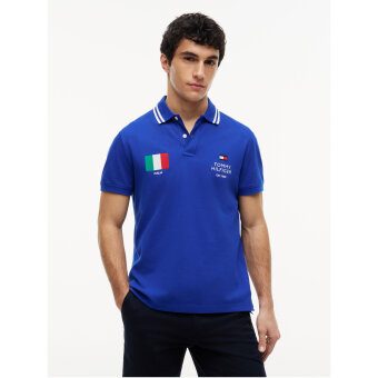 Tommy Hilfiger  - Tommy Hilfiger - Football Italy polo | Polo T-shirt Cobalt