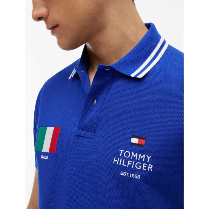 Tommy Hilfiger  - Tommy Hilfiger - Football Italy polo | Polo T-shirt Cobalt